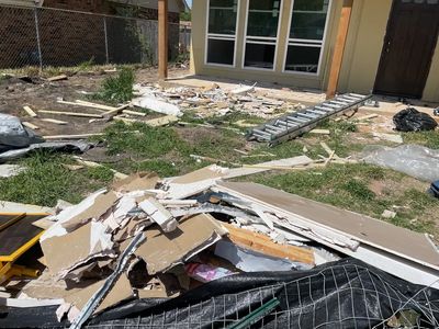 Renovation debris in roanoke, tx