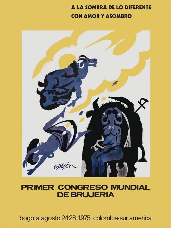 Poster for the First World Witchcraft Congress in Bogotá, 1975.