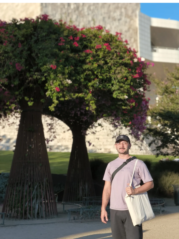 Image: Standing at the Getty Museum's Garden in Los Angeles, California.