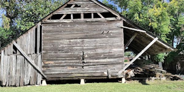 Wooden corn crib