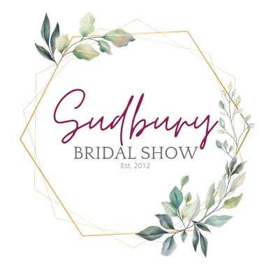 Sudbury Bridal Show logo with floral design.