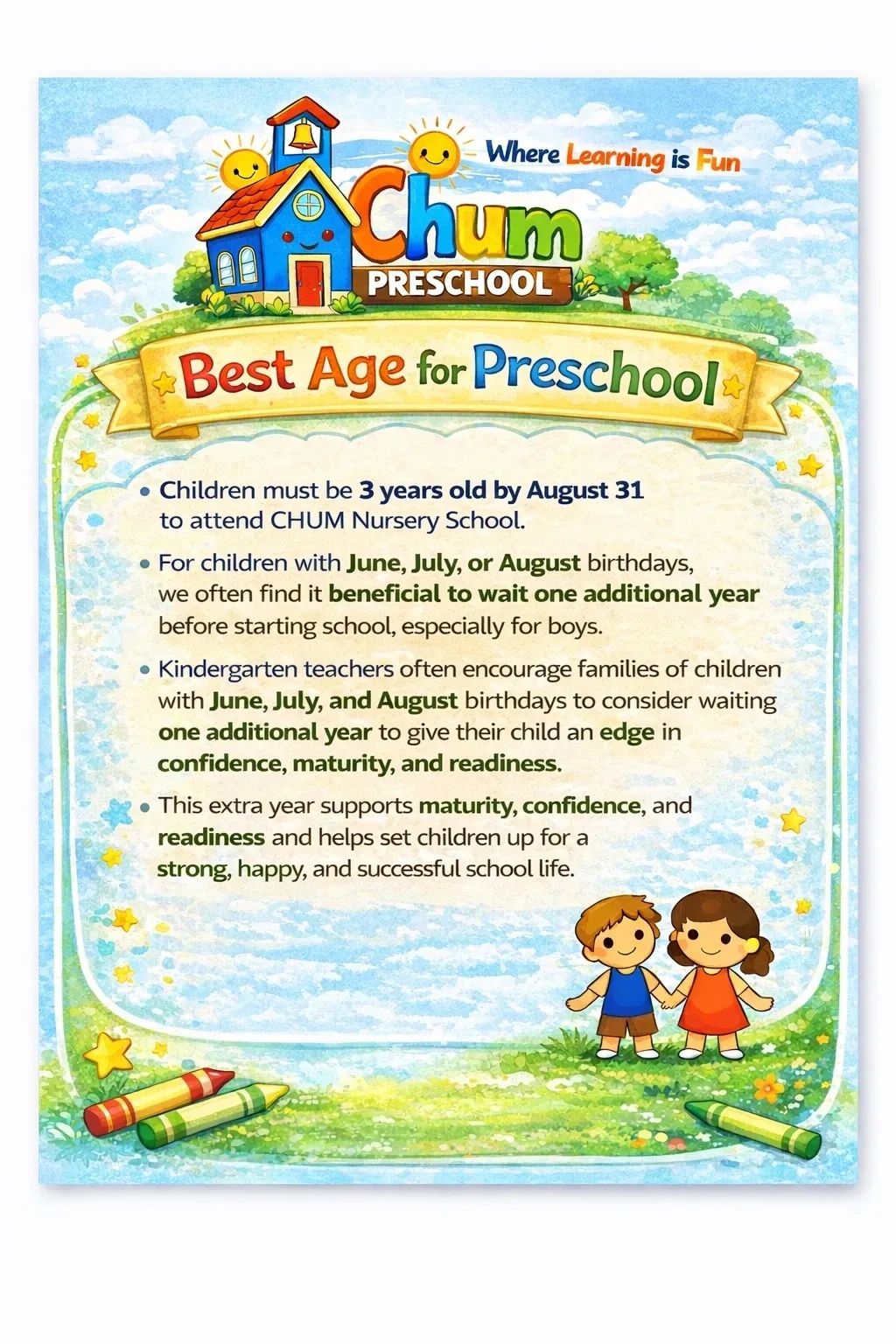 Meet Your Teachers! CHUM Nursery School