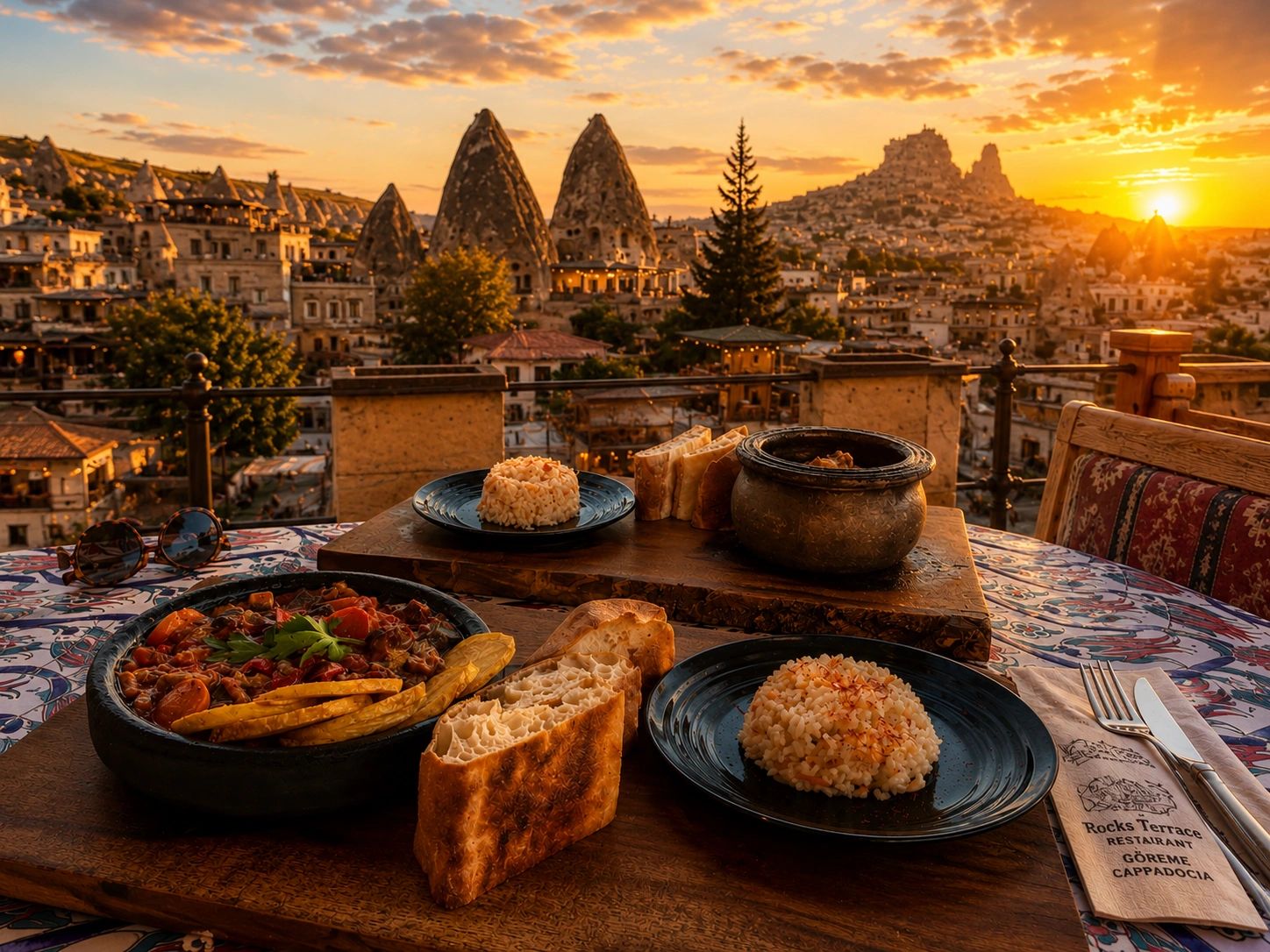 Hot Rocks Terrace Rocks Terrace Restaurant Goreme | Rooftop Pottery Kebab & Turkish Breakfast