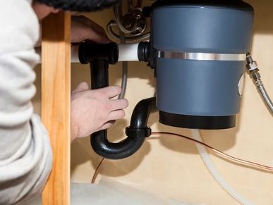 New garbage disposal install—clean, efficient service by Riverbend Plumbing in Jacksonville, FL.