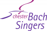 Logo of the Oxford Bach Singers with purple and pink text and a musical note.