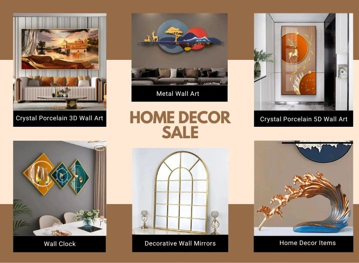 Direct Decor - Home Decor, Crystal Porcelain 3d Wall Art, Crystal ...