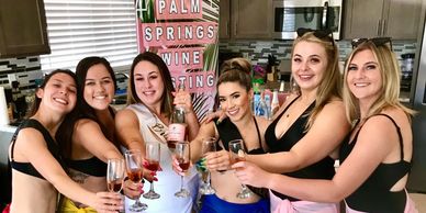 Palm Springs wine tasting, wine tasting in palm springs, wine tasting for a bachelorette party, cali