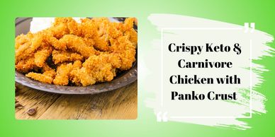 crispy keto and carnivore chicken on the plate