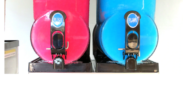 A couple of our popular slushy flavours.
