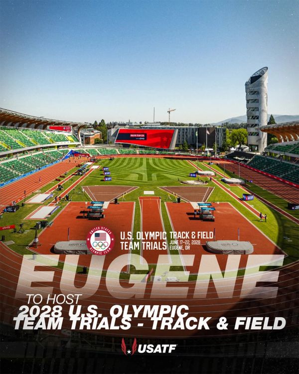 Eugene hosting 2028 U.S. Olympic Track &amp; Field Team Trials.
