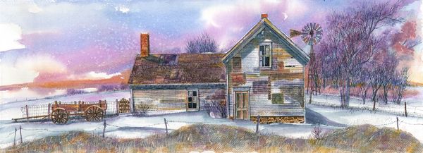 Transparent Watercolor and Colle'
