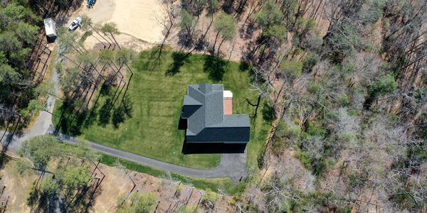 Drone Photography displaying the lot and structure of a new construction project.