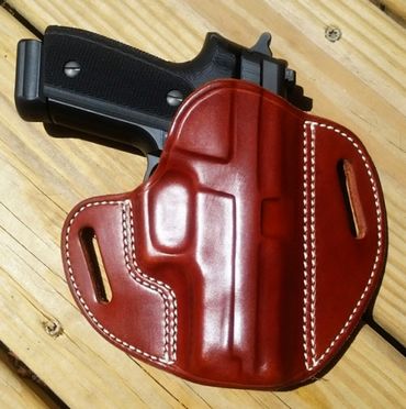 A brown holster