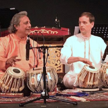 Performing with Pandit Swapan Chaudhuri