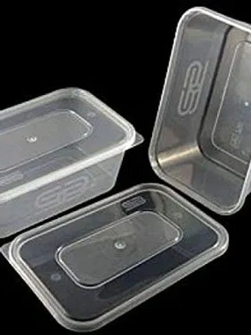 SATCO 650ml Plastic Containers & Lids Clear Microwave Takeaway Food Heavy  Duty