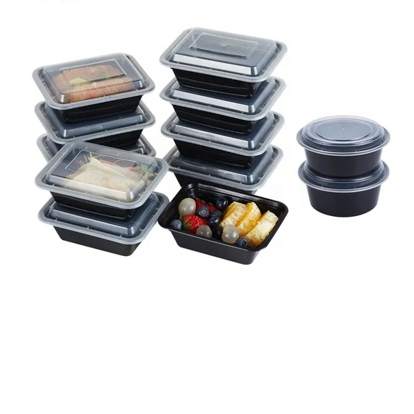 8oz Plastic Deli Food Storage Round Containers with Lids Meal Prep 400pcs  Set