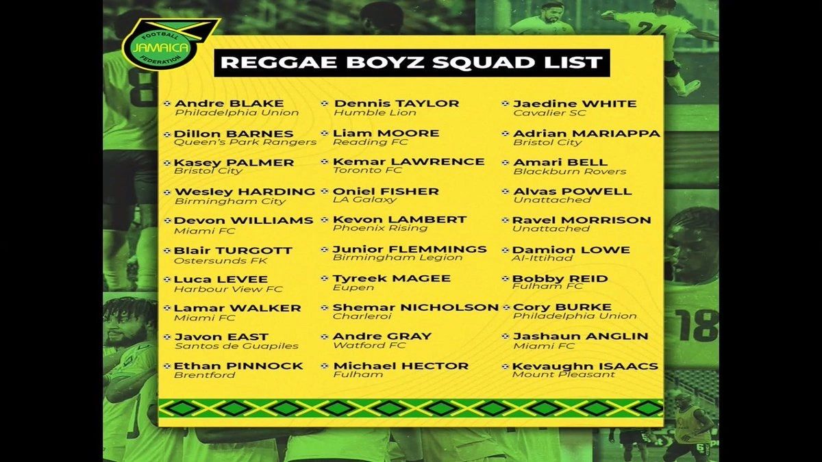 Reggae Boyz Squad for Tour of Japan