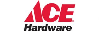 Logo of Ace Hardware with red and black text.