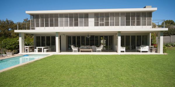 A beautiful house with chairs