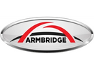 Logo of Armbbridge featuring bold text and a red swoosh.