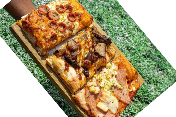 Pizza slices in Jamaica! Wide toppings variety and delicious Italian crust!