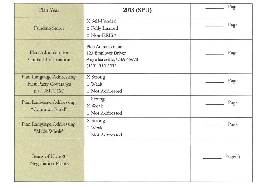 erisa-plan-review-sample