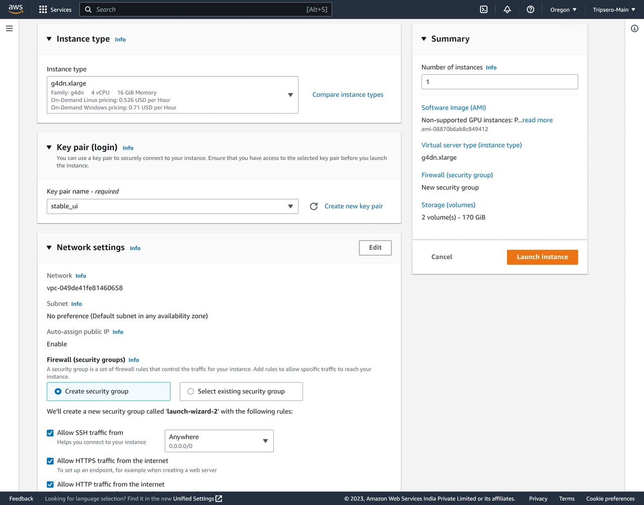 A no nonsense guide to setup Stable Diffusion on AWS EC2