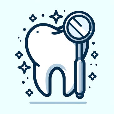 simple and clear icon representing general dentistry
