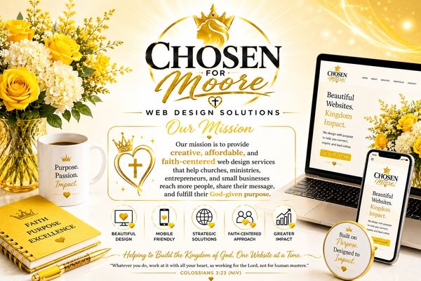 Chosen for More offers faith-centered web design solutions for impactful ministry and business websites.