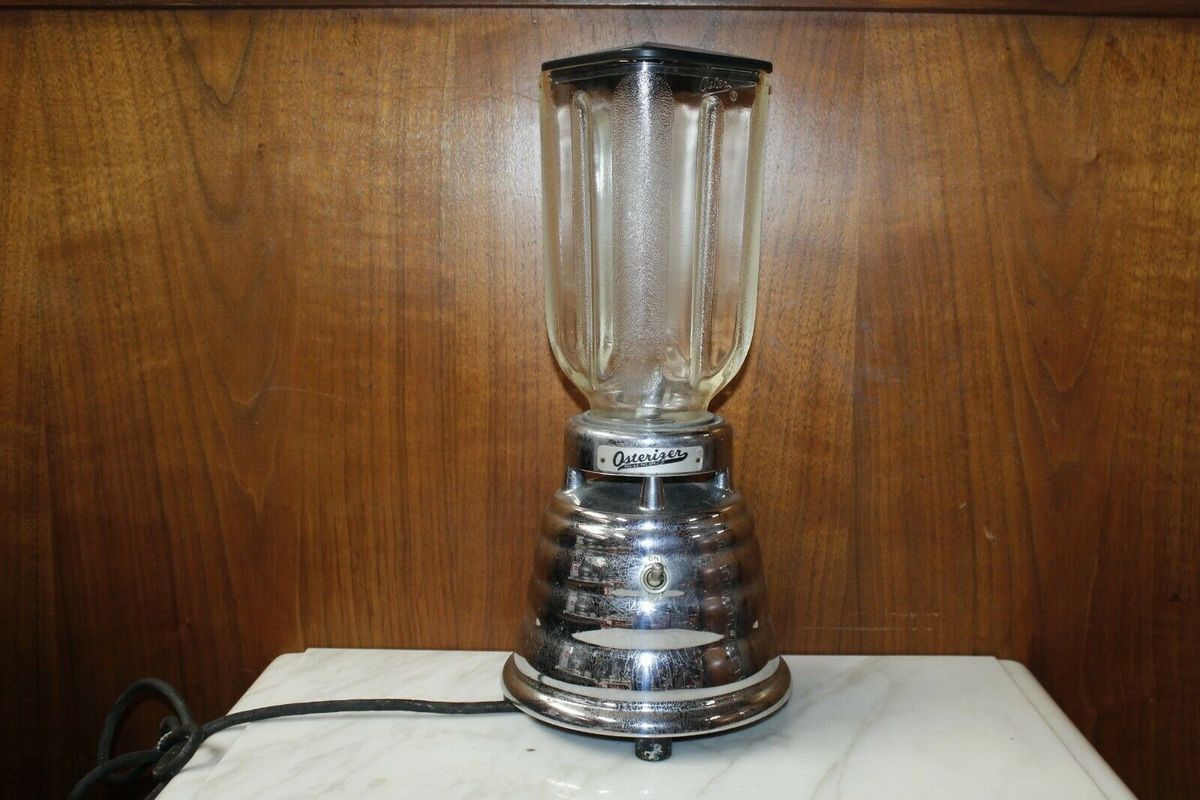 1960s Vintage Chrome Beehive Oster Osterizer Blender