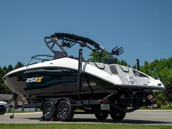 Yamaha 252X wake boat used on the lakes in Sheboygan County was in for scratch repair and ceramic