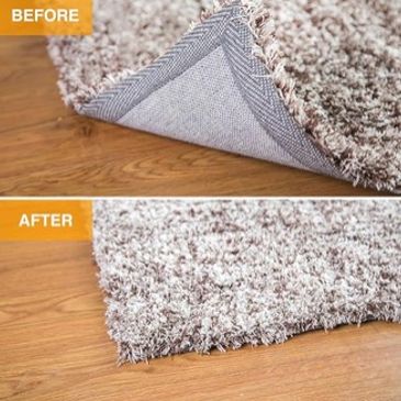 Carpet reusable non‑slip grippers. 