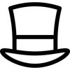 Top Shelf top hat black and white logo