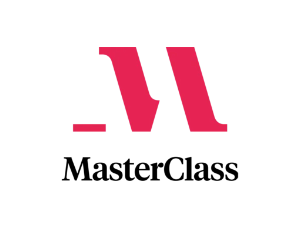 Masterclass red and black text logo