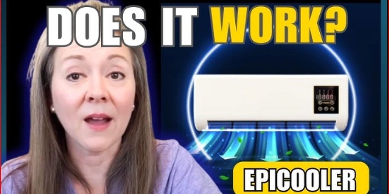 Woman reviews the Epicooler air conditioner with a question about its effectiveness.