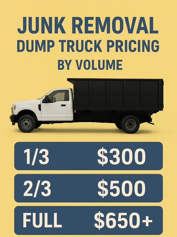 Dump truck for Junk removal in Taunton, ma