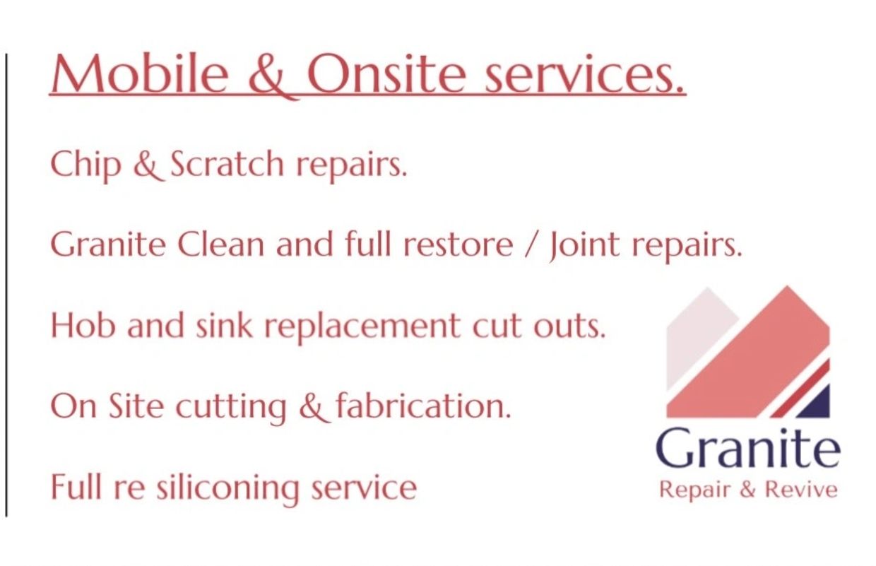 Mobile and onsite granite repair and restoration services.
