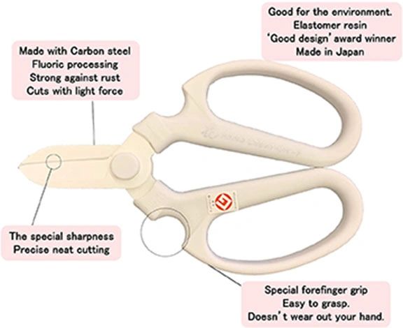 SAKAGEN Shears Scissors for Japanese Ikebana Flower arrangement Green F-170 New SAKAGEN Shears Scissors for Japanese Ikebana Flower arrangement Green F-170 New