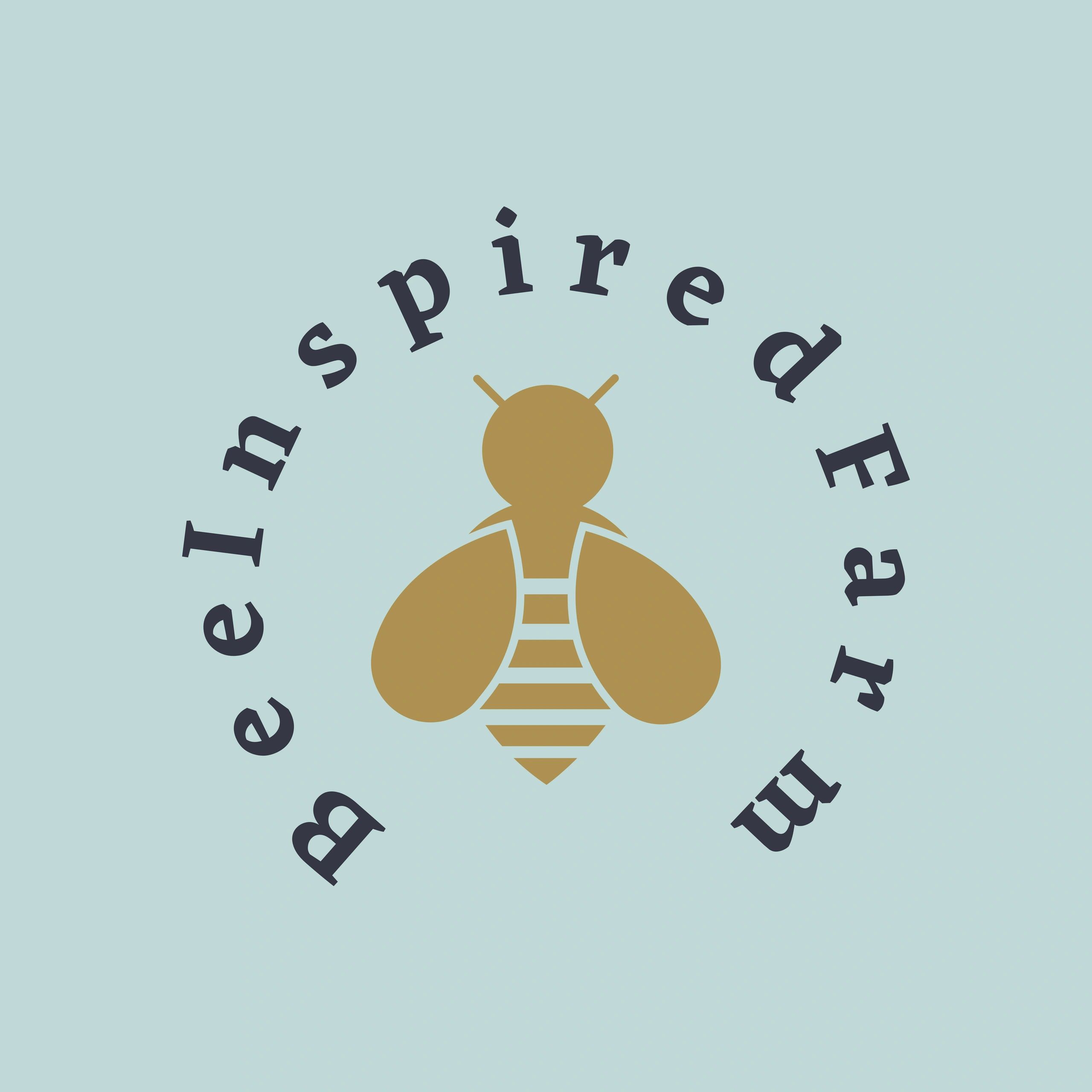 BeeInspiredFarm logo bees pollinators sponsorship save the bees