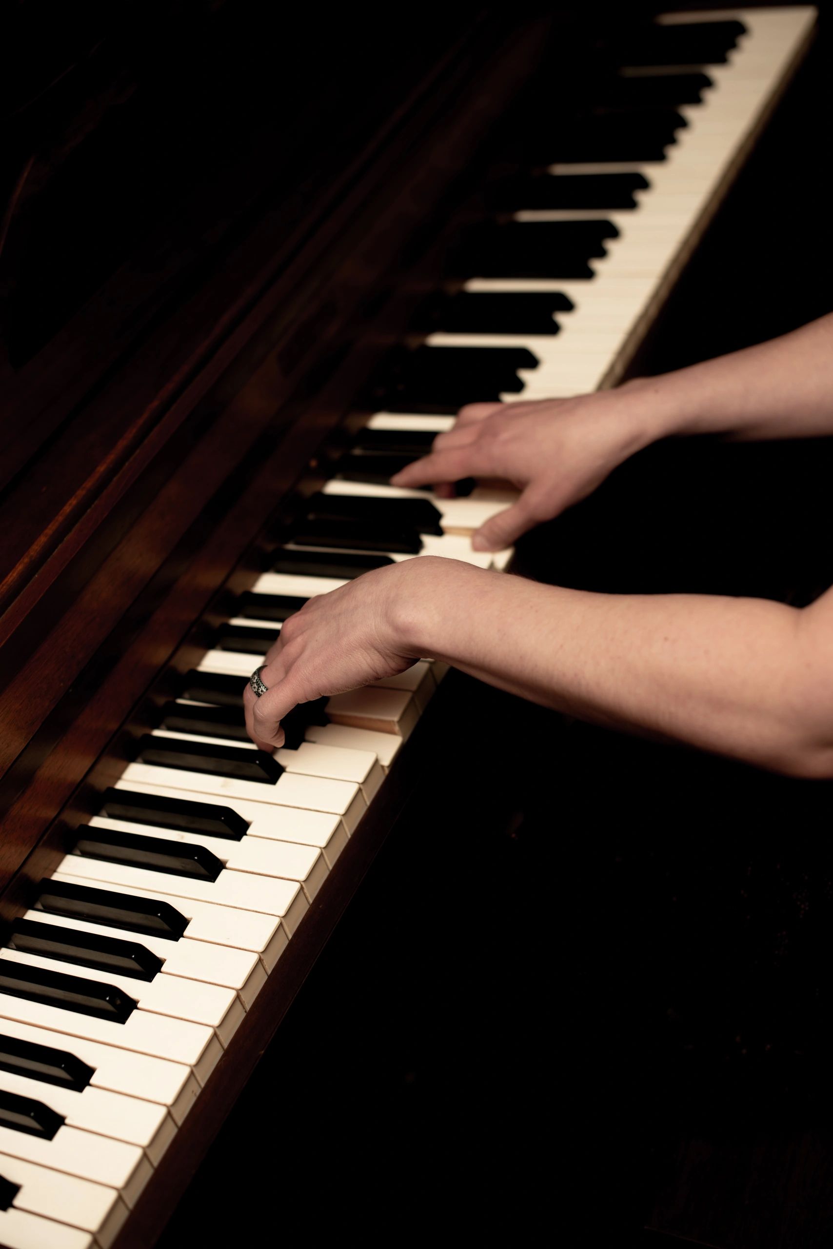 Recording studio interior for Meghan Piano and Voice