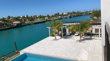 Canal view and pool deck