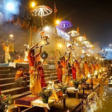 Ganga Aarti, Triveni Sangamam, Ayodhya  Kashi Viswanath temple Ayodhya Temple Ram Janam Bhoomi Ganga