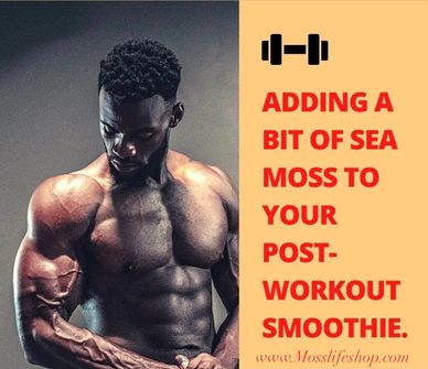 Sea Moss and the gym
Strong muscle man
