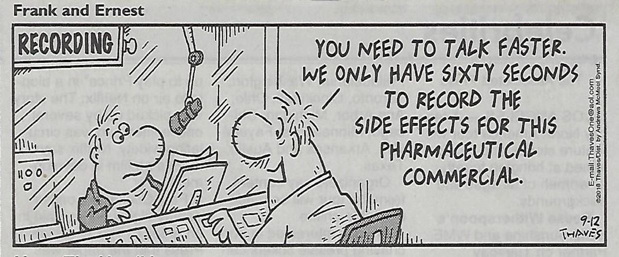It's not rocket science to figure side effects are not health