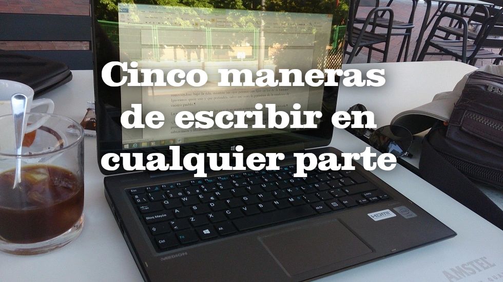 Escritura en un 11 pulgadas, ideal para una terraza