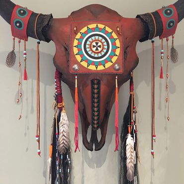 Blood of our Fathers buffalo skull by Karen Clarkson