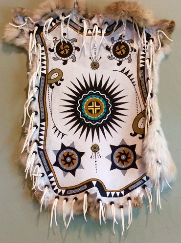 Rabbit Hide painting by Karen Clarkson Choctaw artist