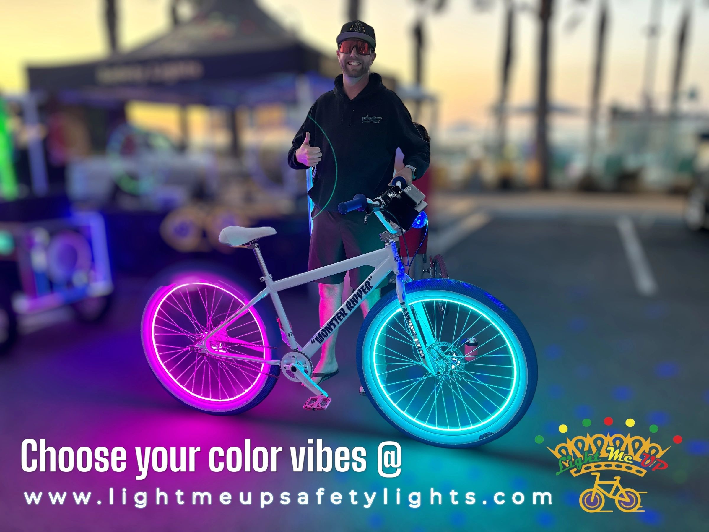 Light Me Up RGB COB TWO Wheel kit