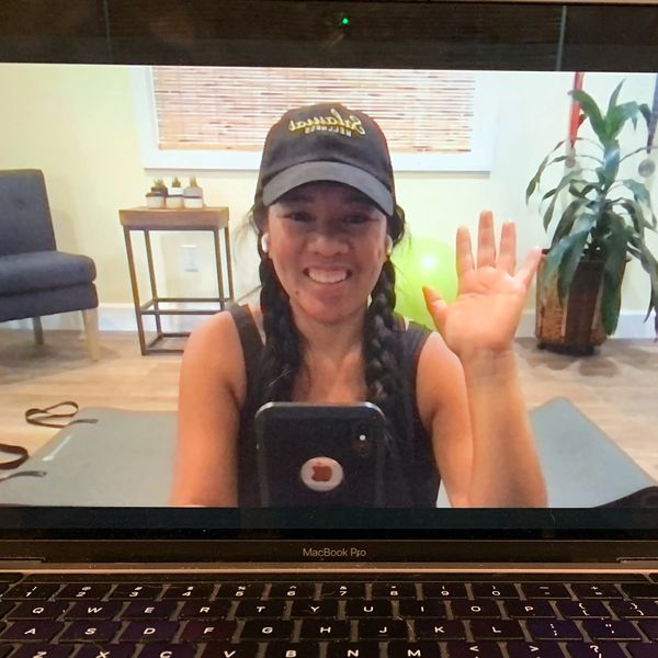 Virtual mat pilates. 