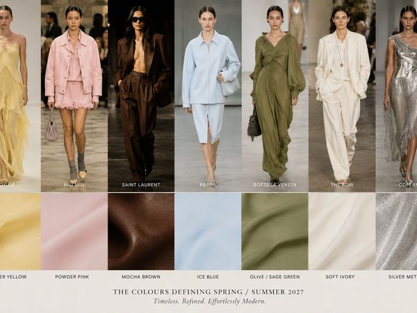 Spring/Summer 2027 fashion with defining colors and elegant outfits.